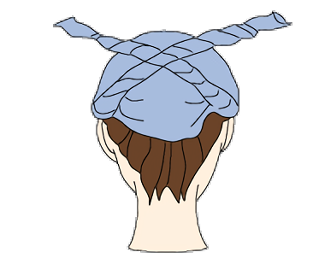 喧嘩かぶりの巻き方05
